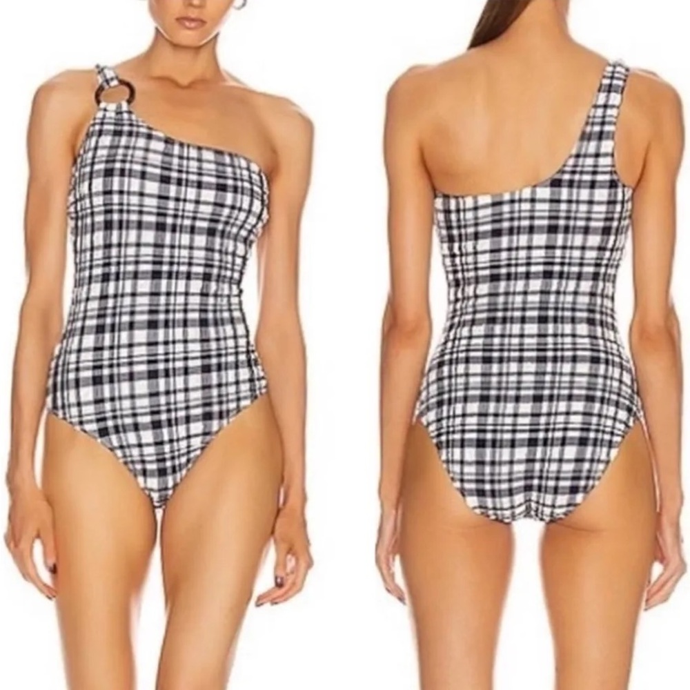 Solid & Striped Navy and White Swimsuit